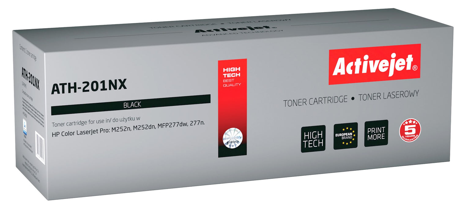 Тонер Activejet ATH-201NX за принтер HP; HP 201X CF400X CRG045H заместител; Върховен; 2800 страници; черен