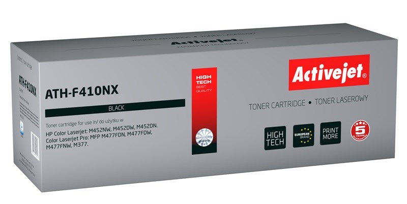 Тонер Activejet ATH-F410NX (заместител за HP 410X CF410X; Supreme; 6500 страници; черен)
