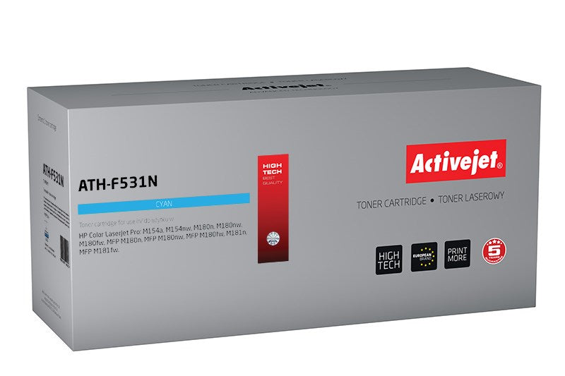 Тонер Activejet ATH-F531N (заместител за HP 205A CF531A; Supreme; 900 страници; циан)