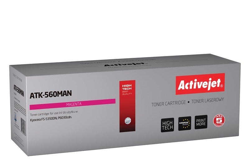 Тонер Activejet ATK-560MAN (заместител за Kyocera TK-560M; Premium; 10000 страници; магента)