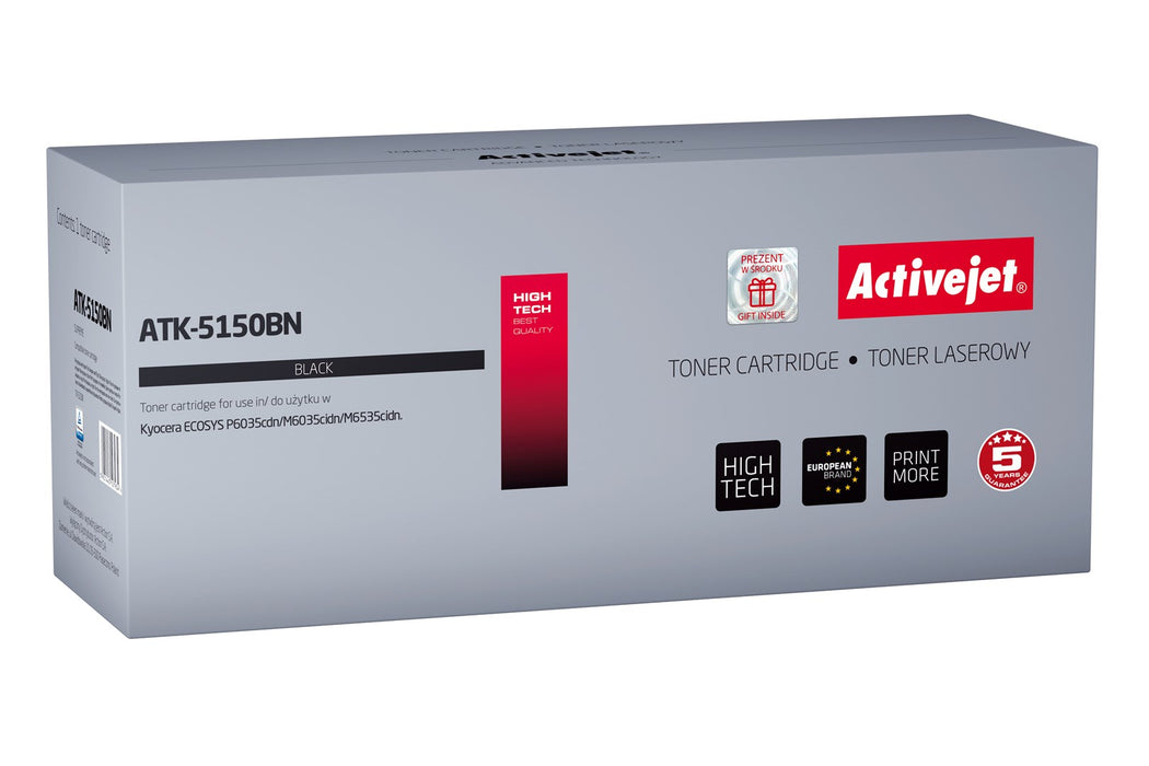 Тонер Activejet ATK-5150BN (заместител за Kyocera TK-5150K; Supreme; 1200 страници; черен)