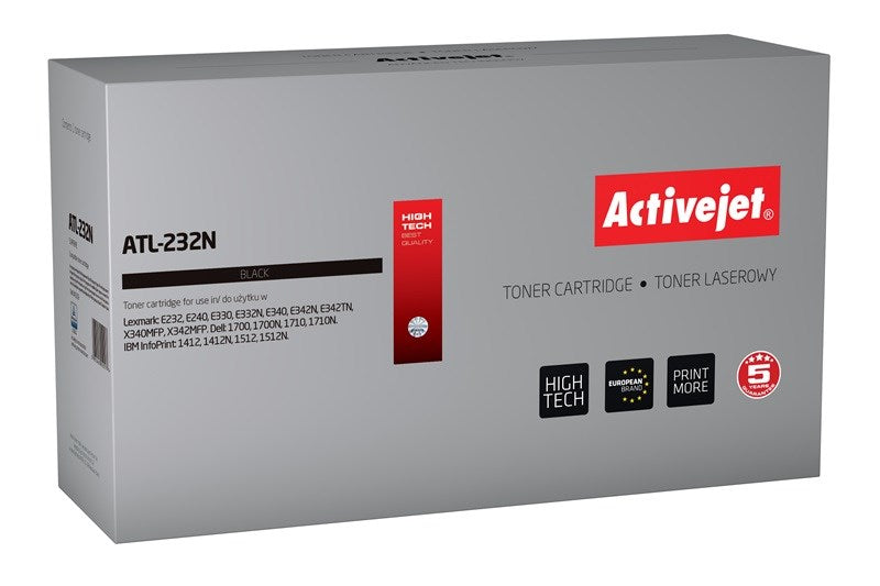 Тонер Activejet ATL-232N (заместител за Lexmark 24016SE; Supreme; 3000 страници; черен)