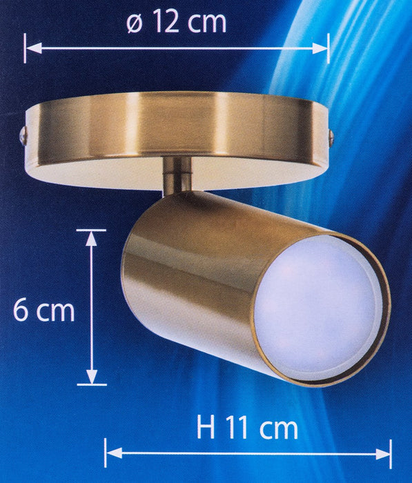 Activejet SPECTRA единична златна таванна лампа GU10 за хол