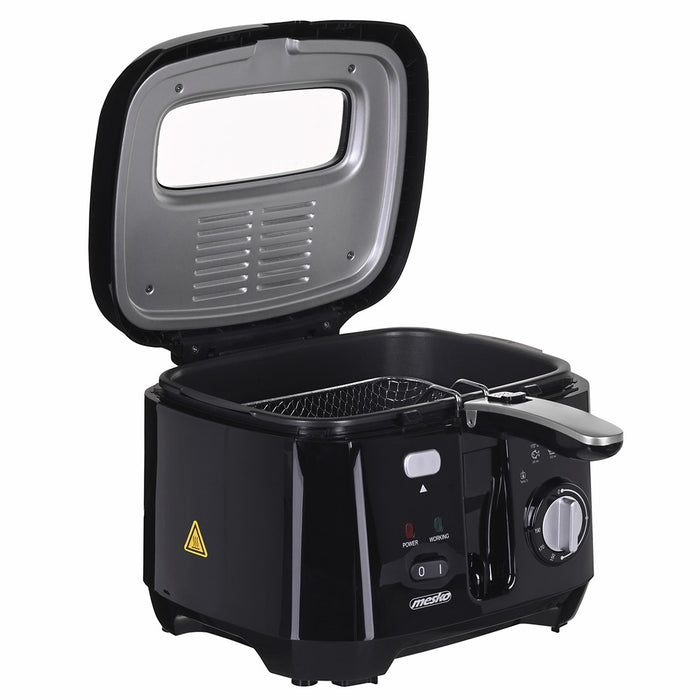 Фритюрник Mesko Home MS 4908 Единичен 2.5 L Самостоятелен 1800 W Фритюрник Черен, Сив