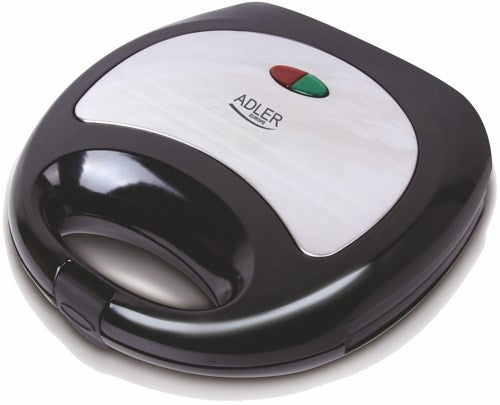 Adler AD 3015 уред за сандвичи 750 W Черен, Сребрист