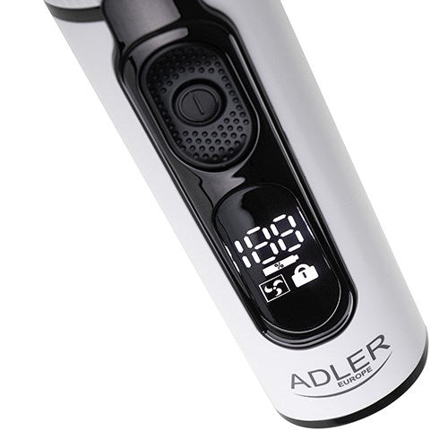 Машинка за подстригване ADLER AD 2839 с LED дисплей Бяла