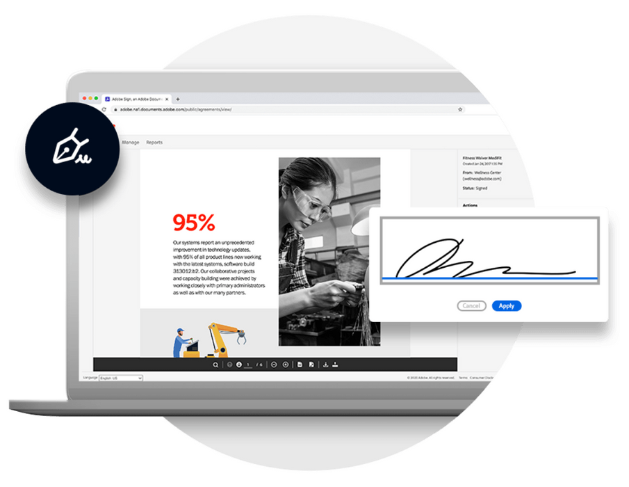 Софтуер Adobe Sign for business, Other, EU English, Subscription New