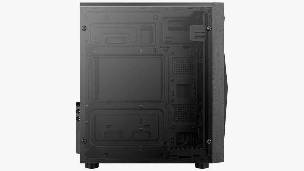 Aerocool Glider Cosmo-A-BK-v2 Midi Tower Черен