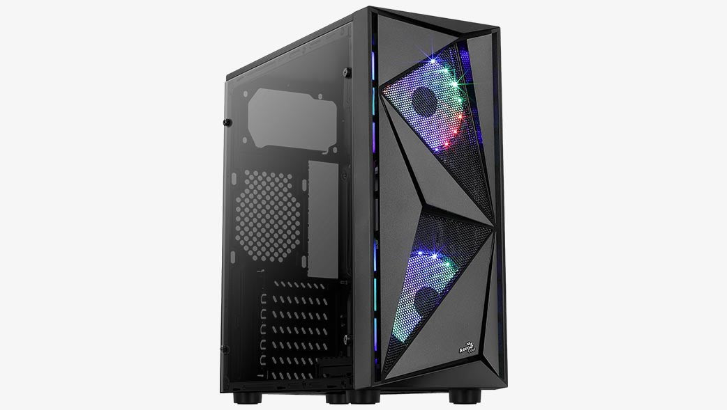 Aerocool Glider Cosmo-A-BK-v2 Midi Tower Черен