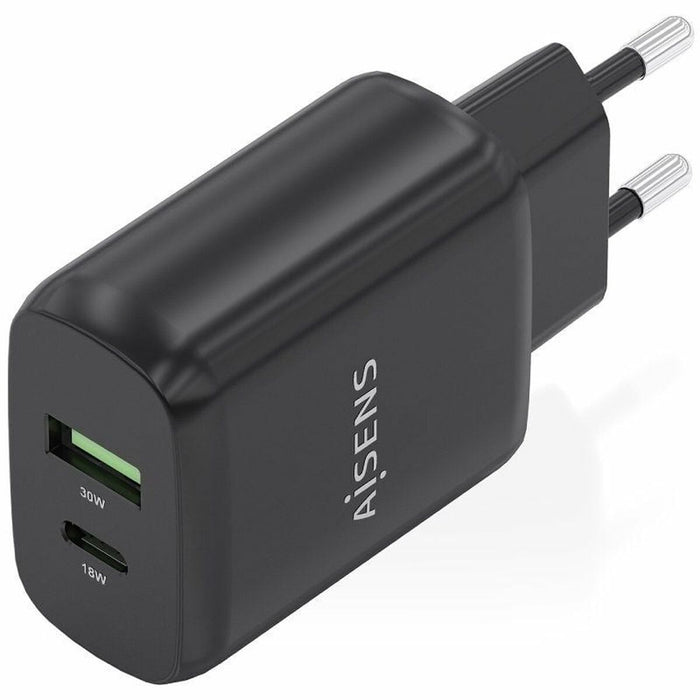 Зарядно за стена Aisens A110-0924 Черен 30 W