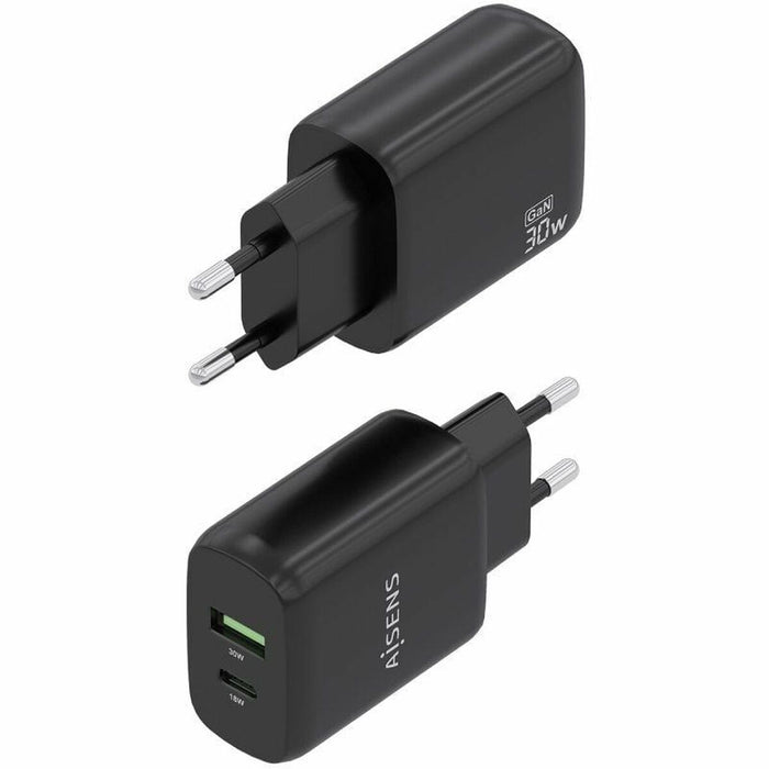 Зарядно за стена Aisens A110-0924 Черен 30 W