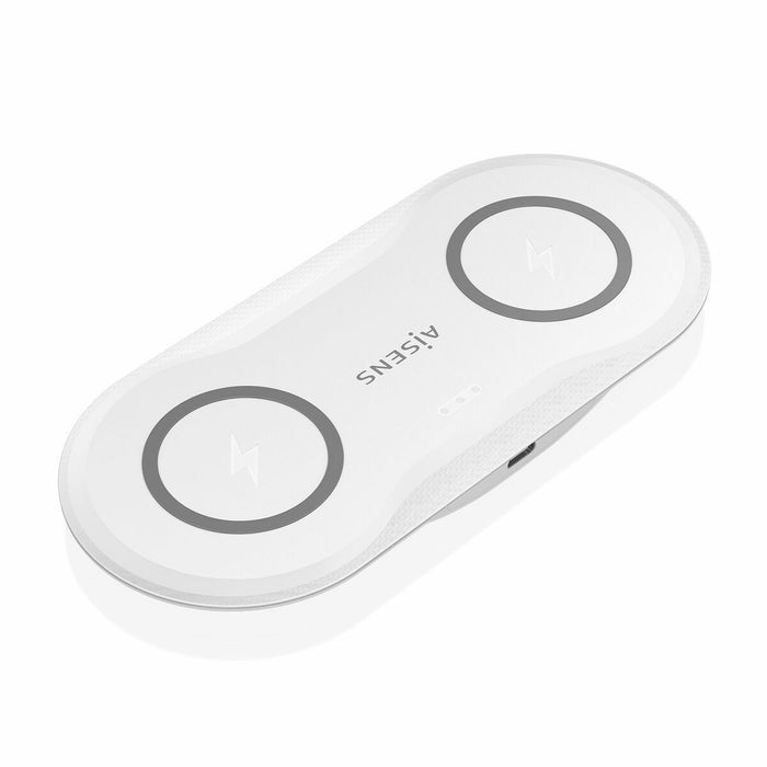 Безжично зарядно Aisens ASCH-15W2WC059-W Бял