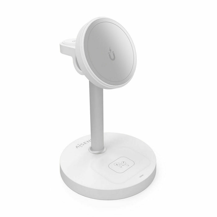 Безжично зарядно Aisens ASCH-15W3WC065-W Бял 15 W