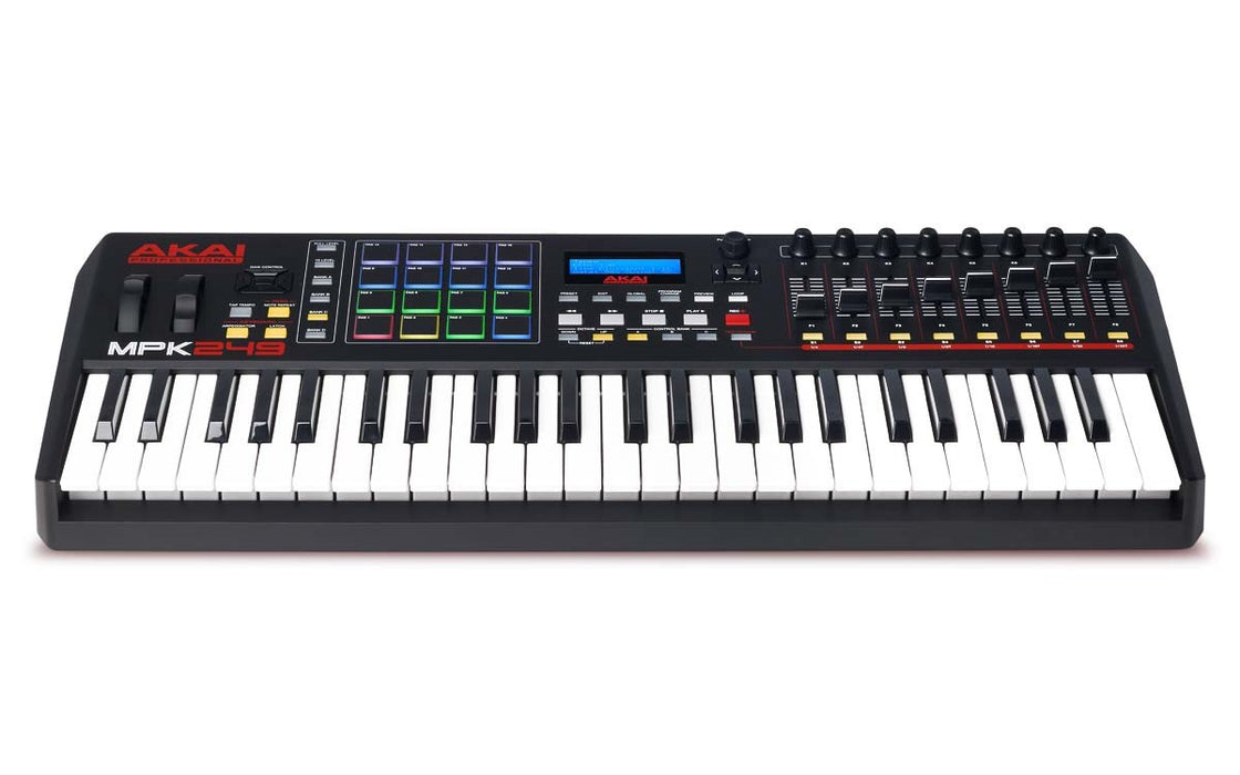 AKAI MPK 249 Контролна клавиатура Пад контролер MIDI USB RGB Черен