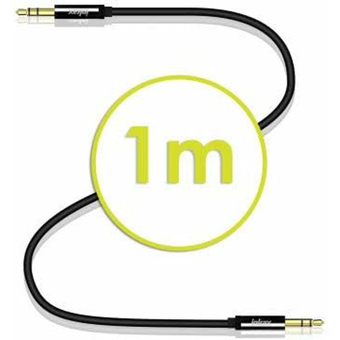 Аудио кабел с жак (3,5 mm) към 2 RCA кабел Akashi ALTJ 35 B 1 m Черен