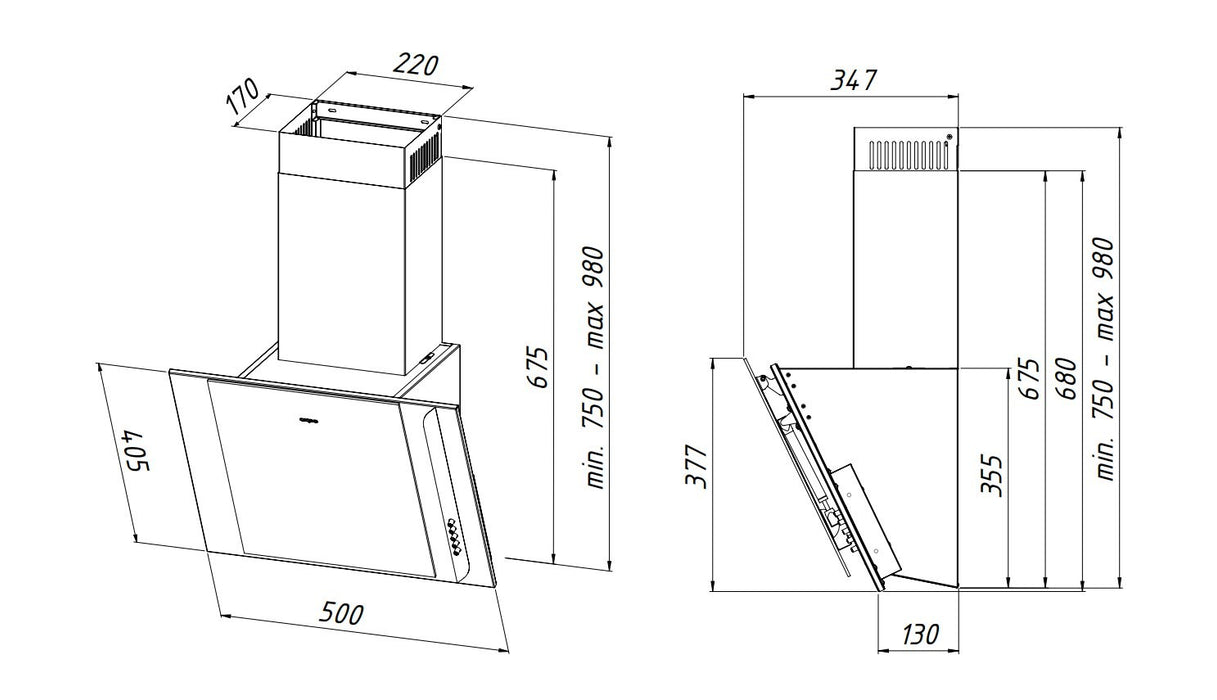 Кухненски аспиратор Akpo WK-4 Mirt Eco 50