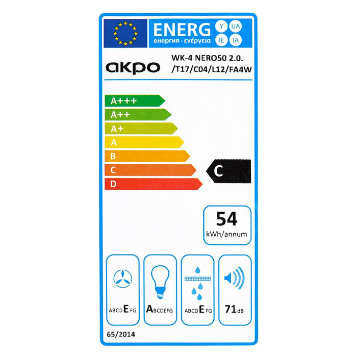 AKPO WK-4 NERO LINE 2.0 60 BLACK T300 LED линеен аспиратор/задвижка