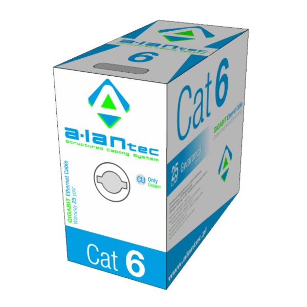 A-LAN KIU6LINKA305 мрежов кабел Сив 305 m Cat6 U/UTP (UTP)
