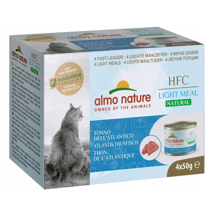 ALMO NATURE Light Meal Natural HFC Tuna - мокра храна за котки - 4x50гр