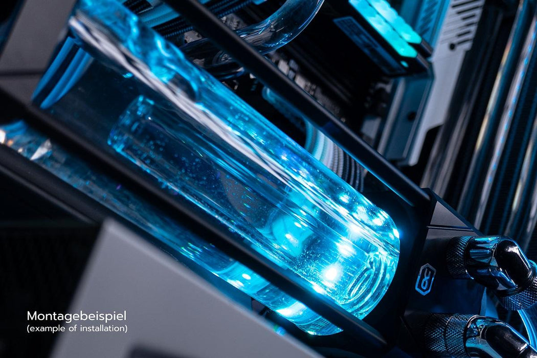 Резервоар Alphacool Eisbecher Aurora, D5 Acetal/Glas, 250mm