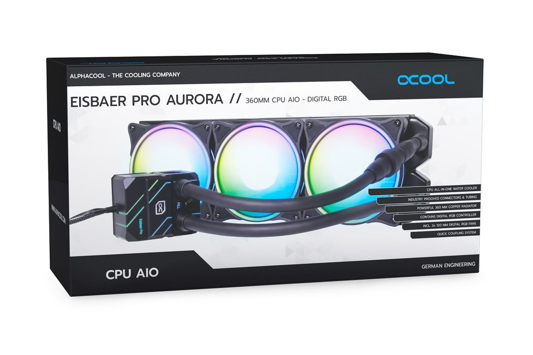 Водно AIO Охлаждане Alphacool Eisbaer Pro Aurora 360