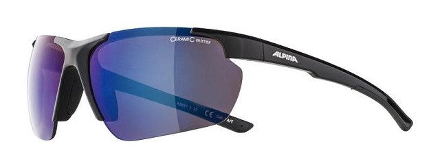 Велосипедни очила ALPINA DEFEY HR цвят ЧЕРНО Стъкло СИНЬО ОГЛЕДАЛО Cat.3