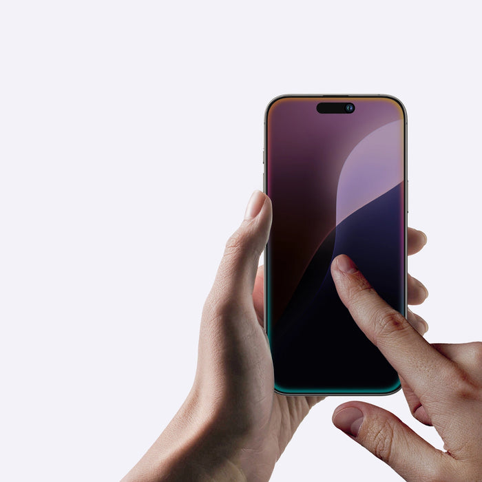 AmazingThing Titan Privacy Glass Закалено стъкло за поверителност за iPhone 16 Plus