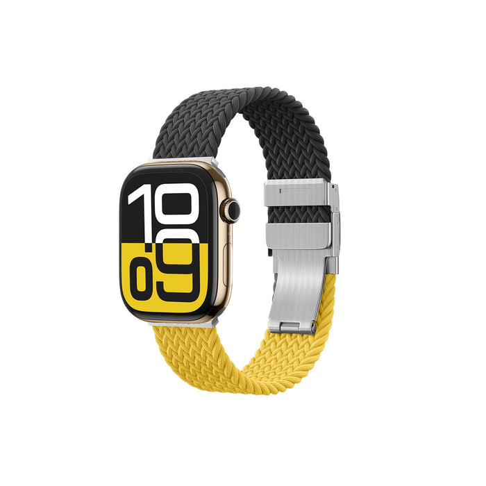 Комплект от 2 каишки AmazingThing Blend за Apple Watch 45/46/49 мм - жълто-черно/черно