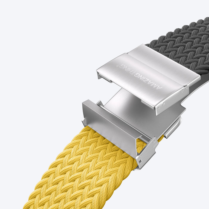 Комплект от 2 каишки AmazingThing Blend за Apple Watch 45/46/49 мм - жълто-черно/черно