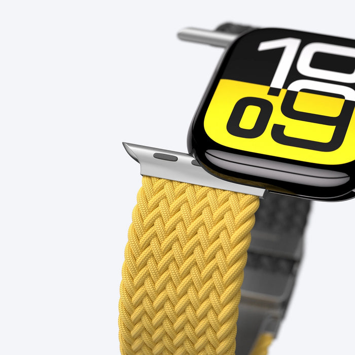 Комплект от 2 каишки AmazingThing Blend за Apple Watch 45/46/49 мм - жълто-черно/черно