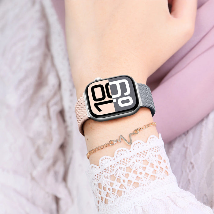 Комплект от 2 каишки AmazingThing Blend за Apple Watch 45/46/49 мм - розово-сиво/розово