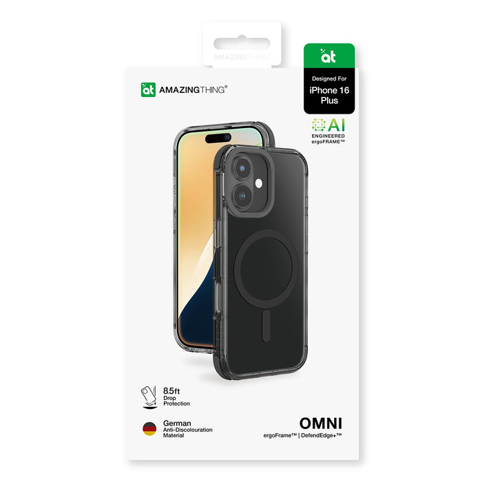 Калъф AmazingThing Omni Mag за iPhone 16 Plus - черен