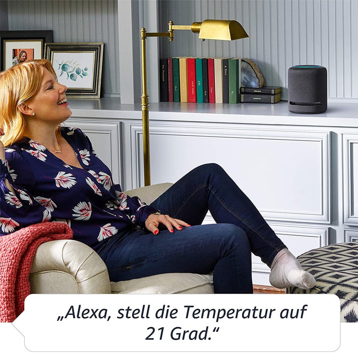 Смарт тонколона Amazon Echo Studio, Гласов асистент, Черна