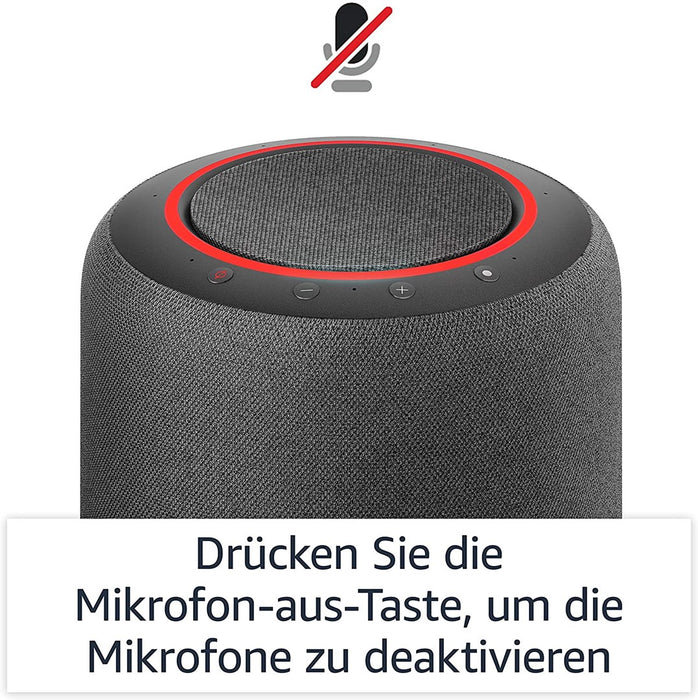 Смарт тонколона Amazon Echo Studio, Гласов асистент, Черна