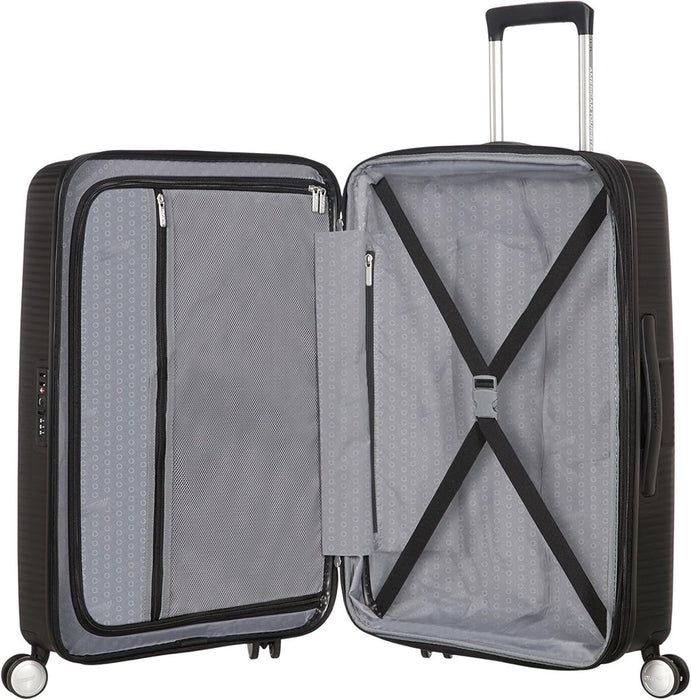 Среден куфар American Tourister Soundbox Medium - бас черен