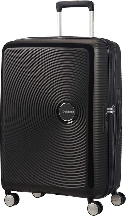 Среден куфар American Tourister Soundbox Medium - бас черен