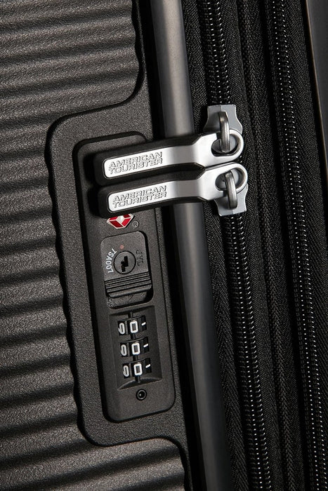 Среден куфар American Tourister Soundbox Medium - бас черен