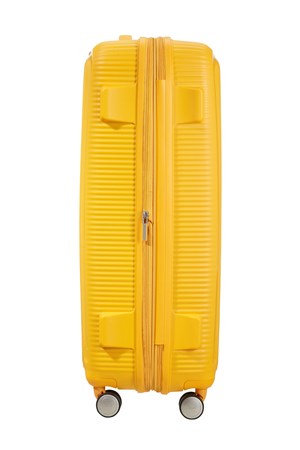 Голям куфар American Tourister Soundbox - златисто жълт