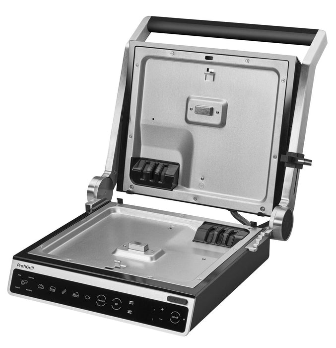 Електрическа скара Amica GK 5011 ProfiGrill неръждаема стомана 2000 W черно-сребристо