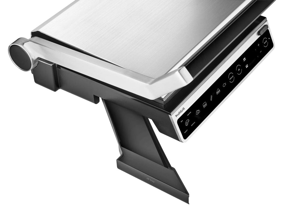 Електрическа скара Amica GK 5011 ProfiGrill неръждаема стомана 2000 W черно-сребристо