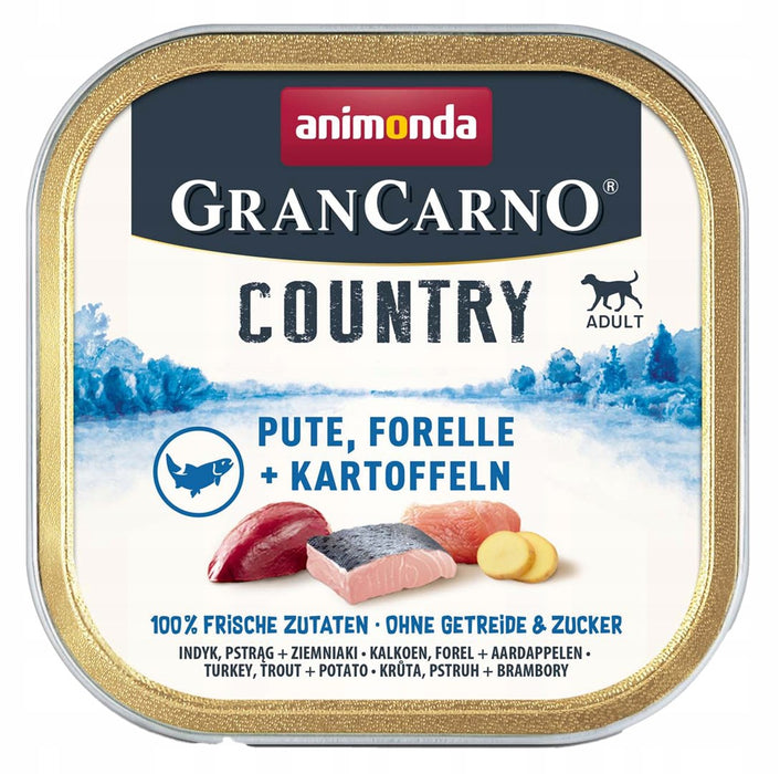 ANIMONDA GranCarno Adult Country Turkey, trout and potatoes - wet dog food - 150g