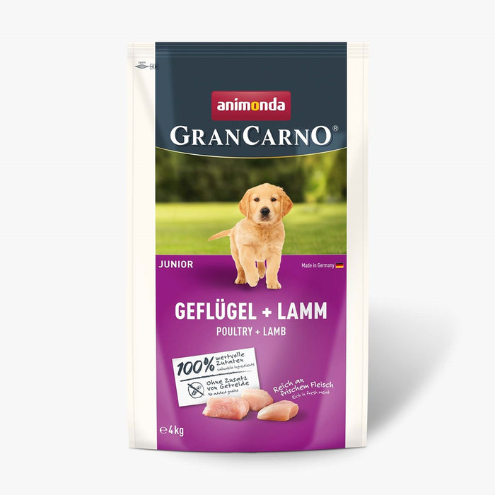 ANIMONDA Gran Carno Junior Poultry with Lamb - суха храна за кучета - 4 кг