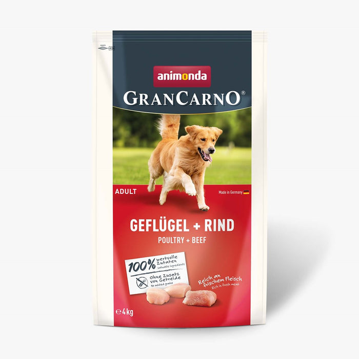 ANIMONDA Gran Carno Senior Poultry with Beef - суха храна за кучета - 4 кг