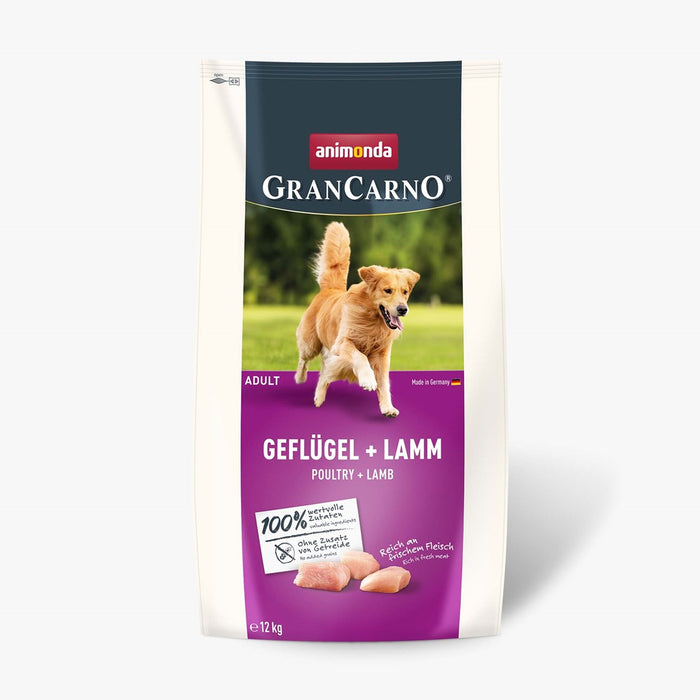 ANIMONDA Gran Carno Adult Poultry with Lamb - суха храна за кучета - 12 кг
