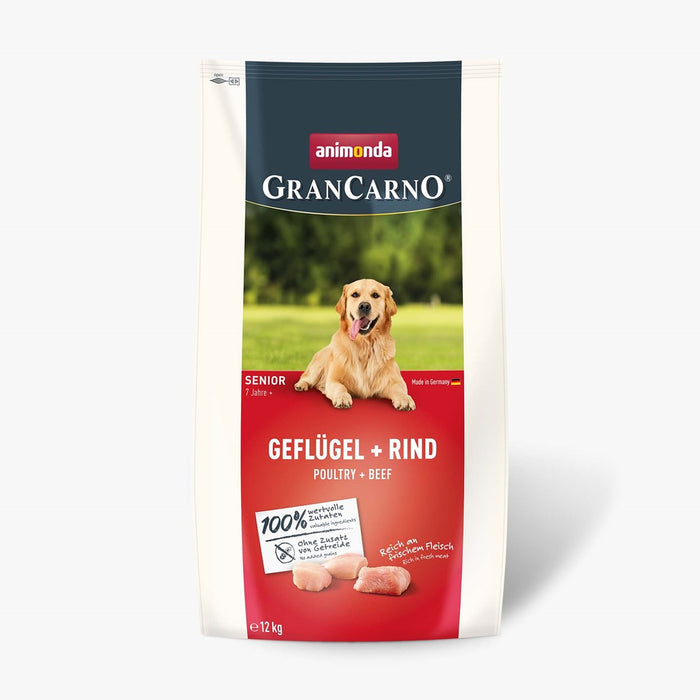 ANIMONDA Gran Carno Senior Poultry with Beef - суха храна за кучета - 12 кг