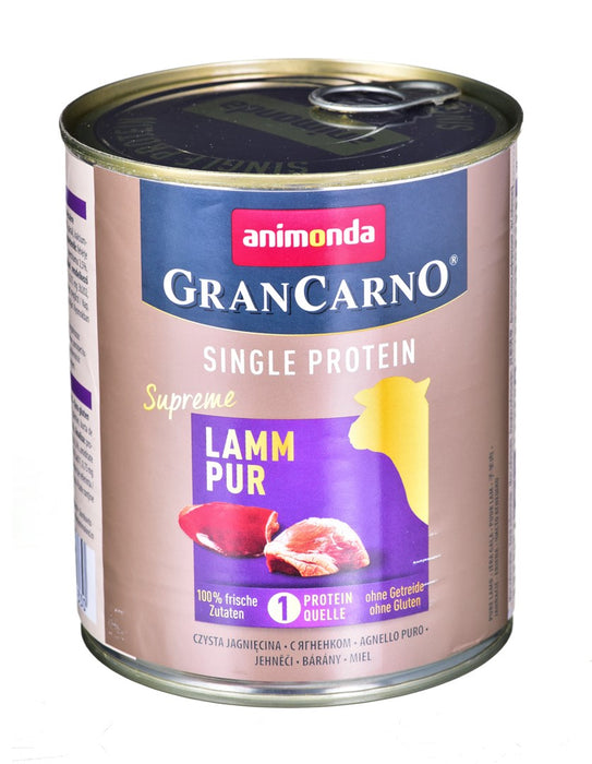 ANIMONDA GranCarno Single Protein вкус: агнешко - 800гр консерва