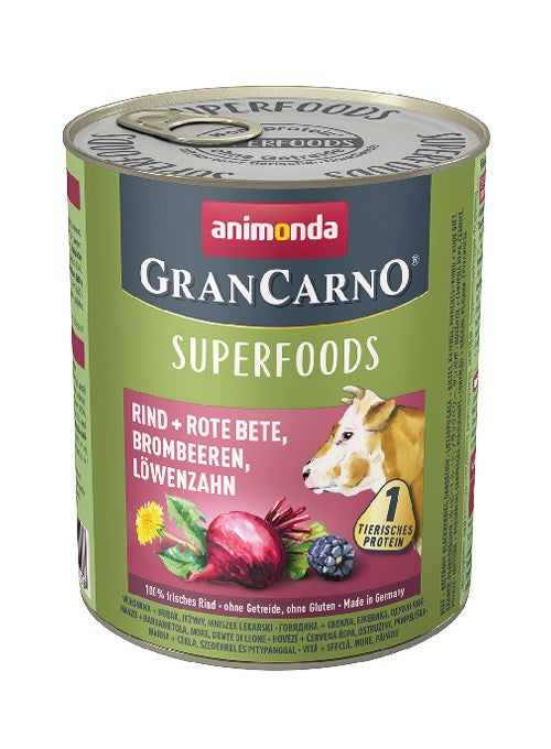 ANIMONDA GranCarno 4017721824408 влажна храна за кучета Цвекло, Телешко, Къпина, Глухарче Adult 800 g