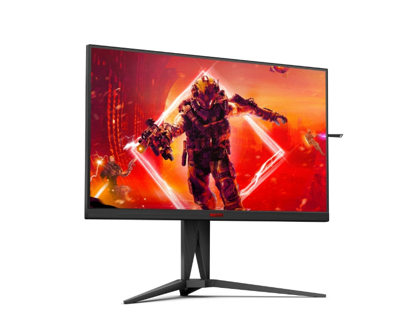AOC AG325QZN/EU, 31.5" Fast VA WLED, 2560x1440@240Hz, 1ms GtG, 0.5ms MPRT, 400cd m/2, 4000:1, 80M:1 DCR, Adaptive Sync, FlickerFree, Tilt, Height Adjust, Pivot, Swivel, 2xHDMI, 2xDP, USB хъб