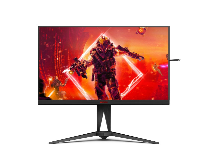 AOC AG325QZN/EU, 31.5" Fast VA WLED, 2560x1440@240Hz, 1ms GtG, 0.5ms MPRT, 400cd m/2, 4000:1, 80M:1 DCR, Adaptive Sync, FlickerFree, Tilt, Height Adjust, Pivot, Swivel, 2xHDMI, 2xDP, USB хъб