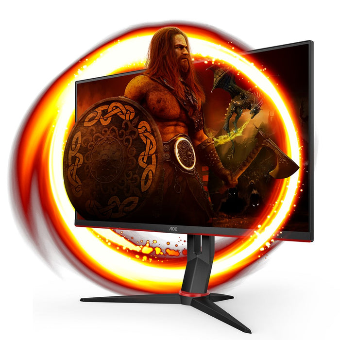 AOC Q27G2U/BK 27 VA WLED 2560x1440 144Hz sRGB Покритие 121 1 ms 250 cd/m 178/178 º Подвижна стойка VESA 2xHDMI DP USB хъб